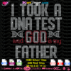 I took a dna test and god is my father rhinestone template svg cricut silhouette, DNA god father svg bling, dna god svg cuttable