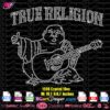 true religion buddha rhinestone svg, true religion bling digital template, true religion logo rhinestone download