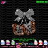 Halloween Mickey Minnie pumpkin rhinestone template cherry bow SVG digital cutting file