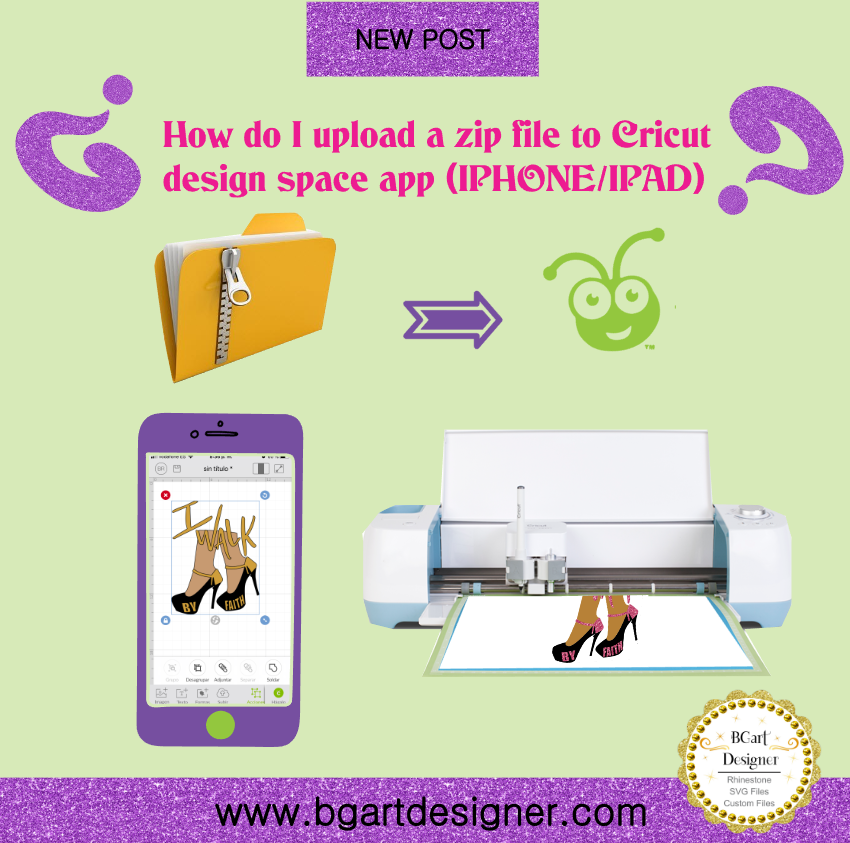 Upload zip files cricut design space app