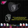 woman face rhinestone mask download, afro woman bling svg cricut silhouette, turban woman hair rhinestone digital template