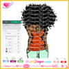 black woman with hands in pockets svg cricut silhouette, black woman afro hair svg layered, download Afro Women queen Long Wavy Hair SVG