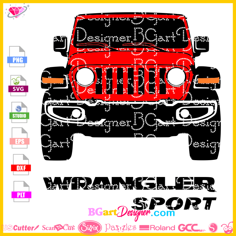 Lllá…jeep Wrangler Sport Svg Cut File Cricut Silhouette Unlimited
