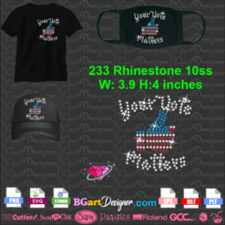 your vote matters bling face mask svg, vote hand rhinestone template, digital download cricut silhouette